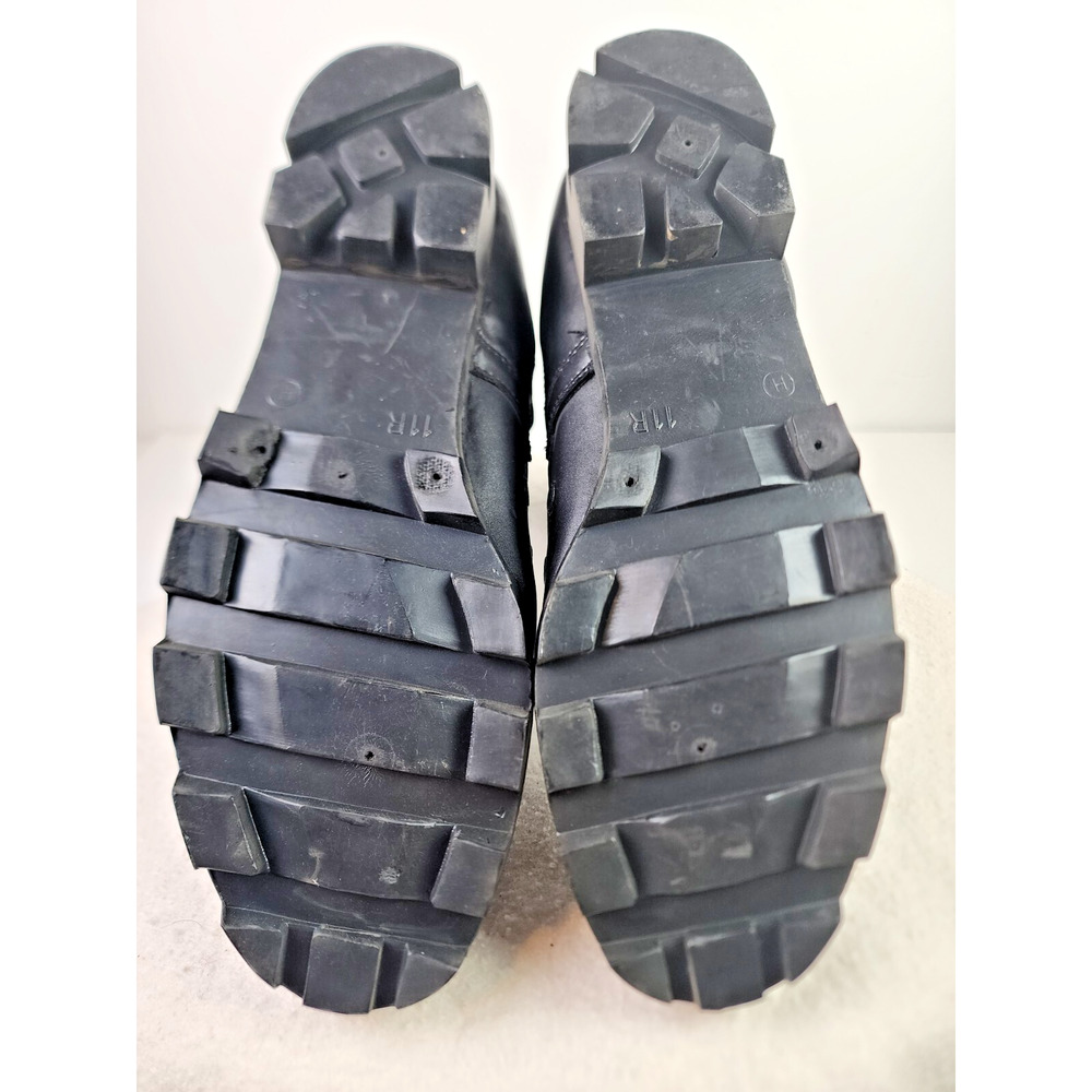 In Memoriam Tactical Full Grain Black Leather Training Hiking Combat Boots Sz 11 - Picture 9 of 11